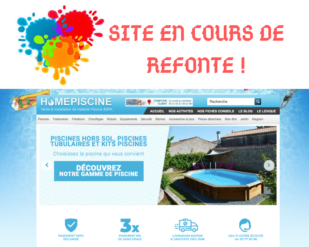 Lancement de la refonte du site web HomePiscine !