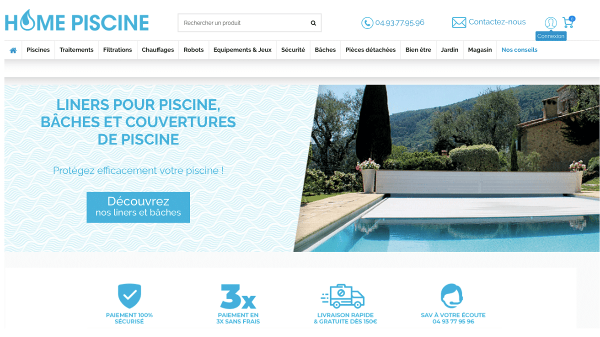 Mise en ligne du nouveau site Home Piscine