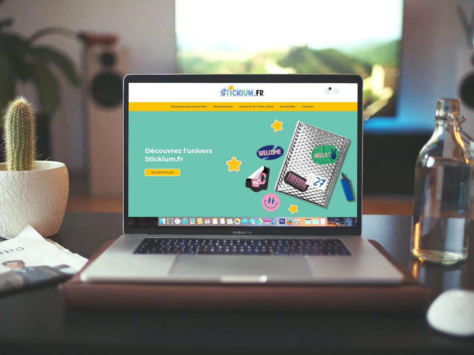 Stickium : création de marque, site web et stratégie digitale